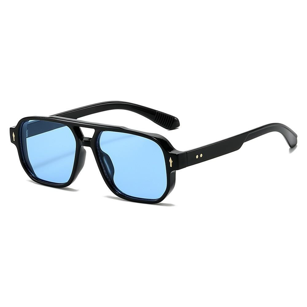European and American New Fashion Double Beam Sunglasses Men's and Women's Same Casual Business Outdoor Fashion Sunglasses