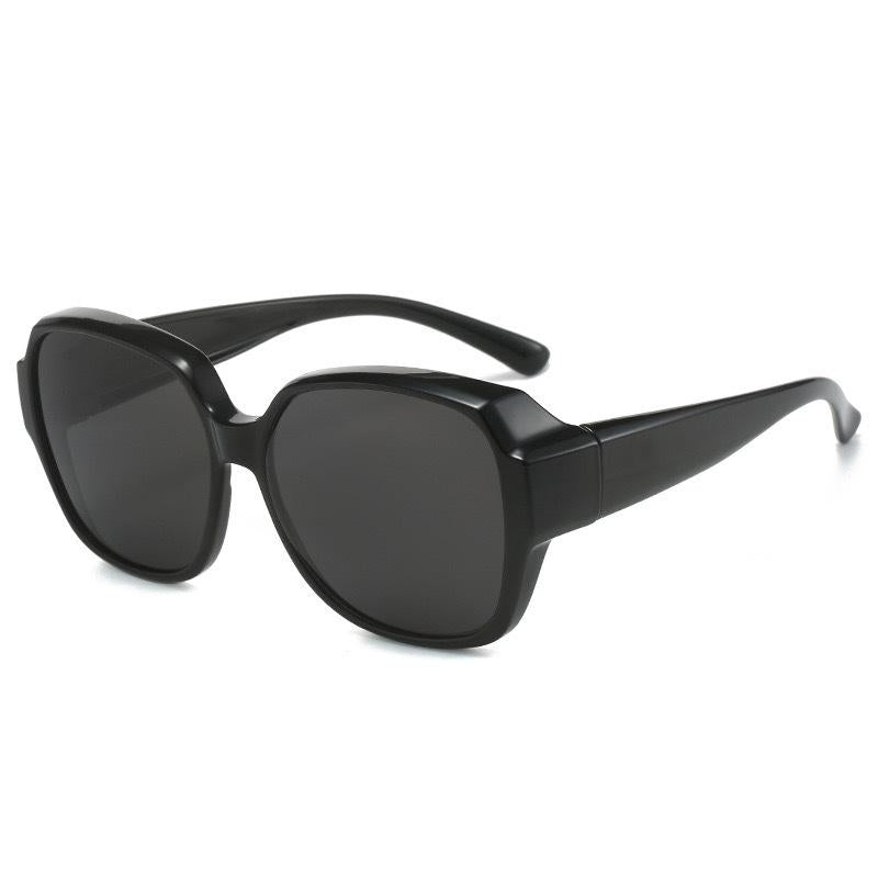 Polarized Glasses Women's Myopia One Mirror Dual-Purpose Sunglasses Men's Driving Special Anti-Glare National Style Design UV Protection