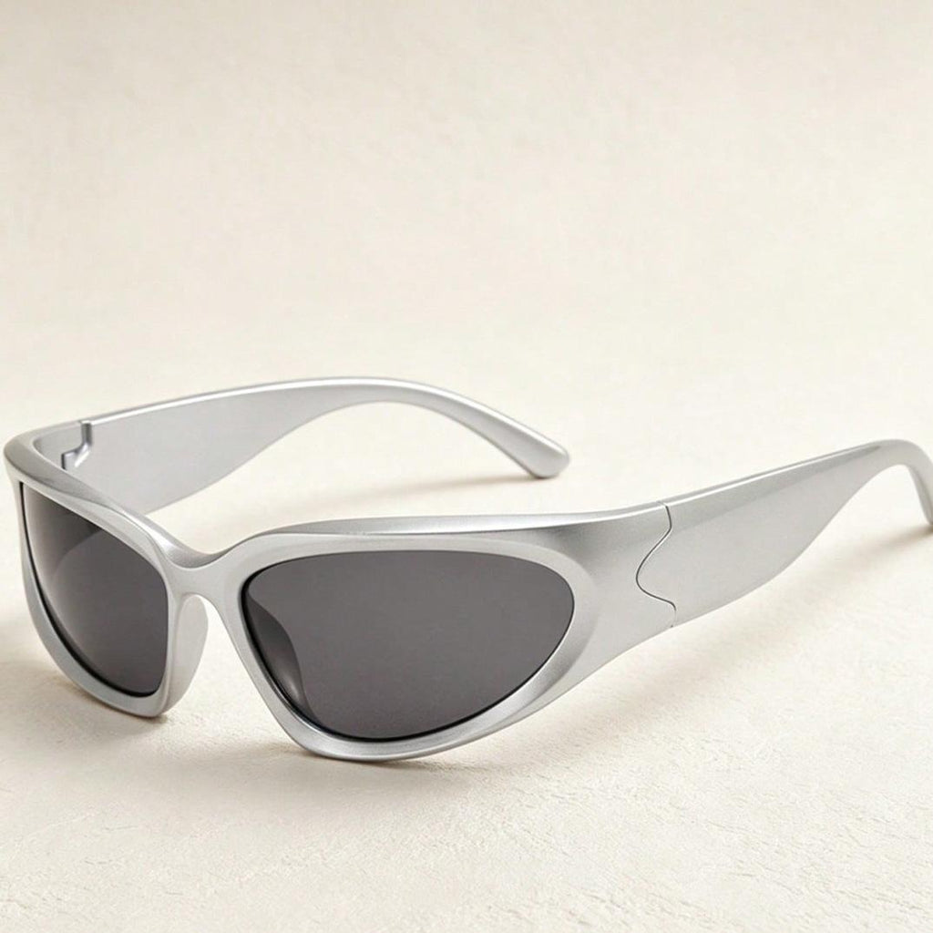Cross-Border Sunglasses Steampunk Goggles Futuristic Sports Y2g Millennium Hot Girl Cat Eye Sunglasses