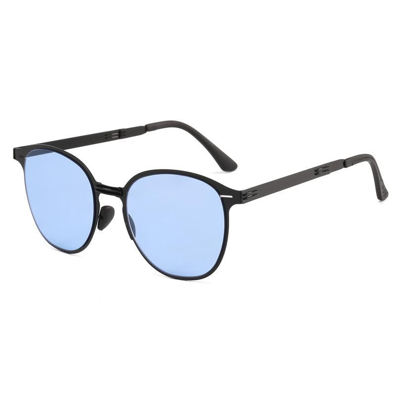 Folding New Sunglasses Live Broadcast Same Style Men's and Women's Sunglasses Anti-DDoS UV Light Fashion Portable Outdoor