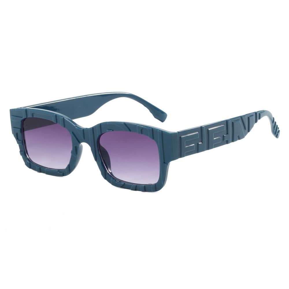 Pink Frame New Sunglasses Men's and Women's Versatile Personalized Square Small Frame Glasses Fashionable Casual Simple Play Sunglasses