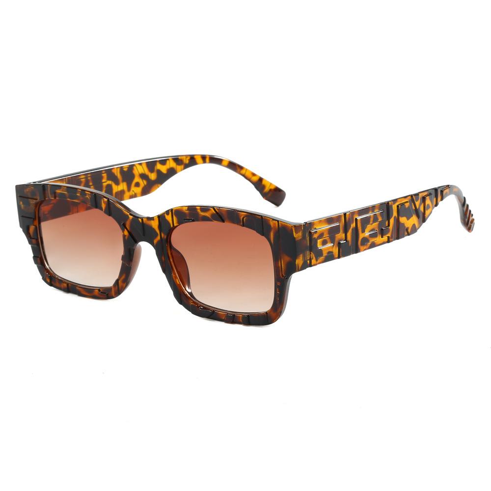Pink Frame New Sunglasses Men's and Women's Versatile Personalized Square Small Frame Glasses Fashionable Casual Simple Play Sunglasses