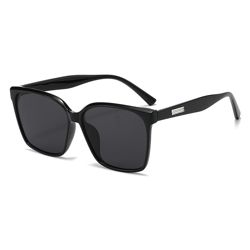 Retro Simple Sunglasses Women's High-Grade Glasses 2026 New Trendy Personalized Large Frame Slimming UV-Proof Sunglasses