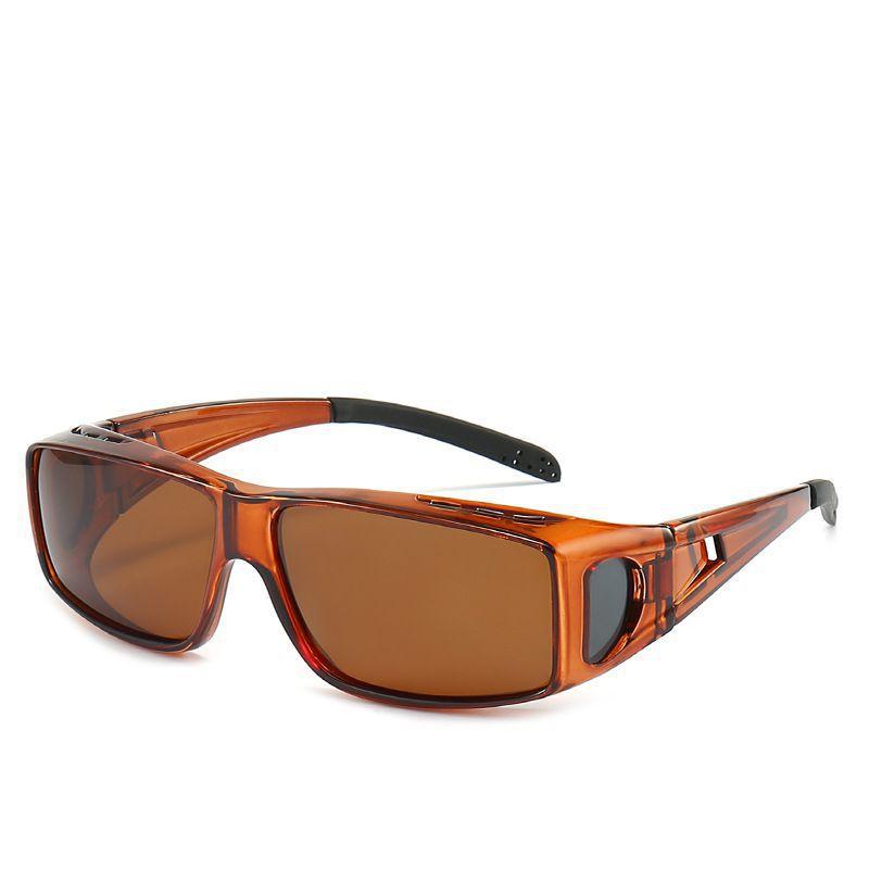 Cross-Border Polarized Sunglasses Men's Fashion Outdoor Driving Myopia Goggles Goggles Dustproof One Mirror Dual-Use Glasses Wholesale