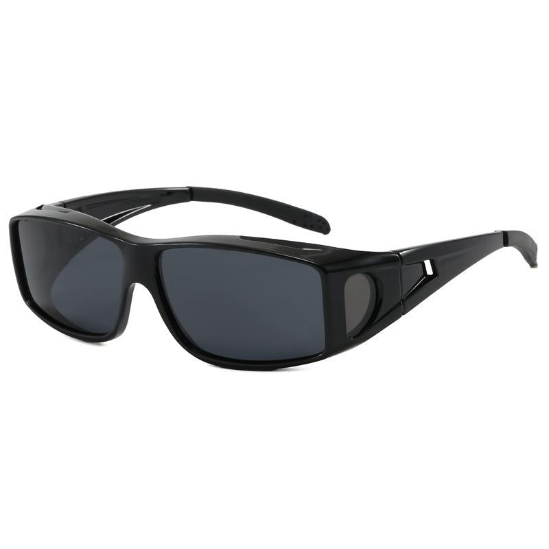 Cross-Border Polarized Sunglasses Men's Fashion Outdoor Driving Myopia Goggles Goggles Dustproof One Mirror Dual-Use Glasses Wholesale