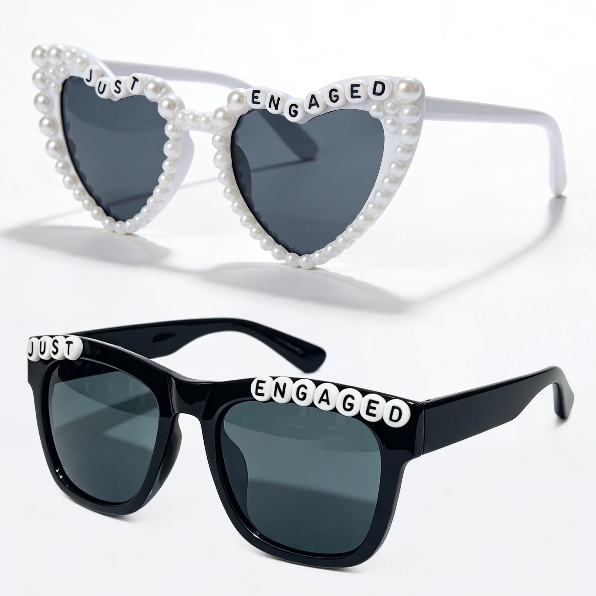 K9011 Wedding Party Love Pearl Wedding Glasses Sunglasses European and American Party Photography Female Cross-Border Hot Supply