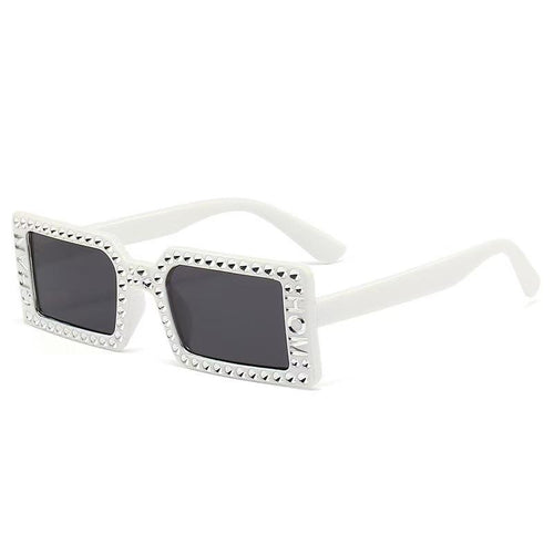 2025 European and American Imitation Diamond Fashion Sunglasses Cross-Border Fashion Street Shooting Sunglasses Female Ins Retro Sunglasses Wholesale