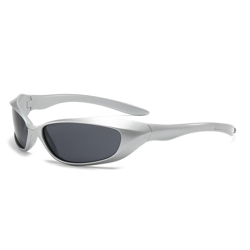 Cross-Border Riding Sunglasses Punk Hip Hop Sports Sunglasses Female Street Hot Girl Glasses Trendy Men European and American Sunglasses Wholesale