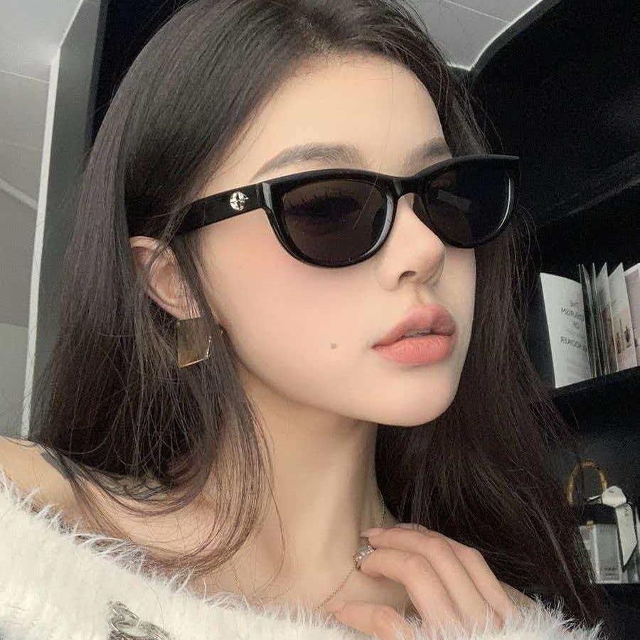 New G1M Sunglasses Internet Celebrity Same Style Cat Eye Retro UV-Proof Sunglasses Women's Fashionable Personalized Men's Fashionable Sunglasses