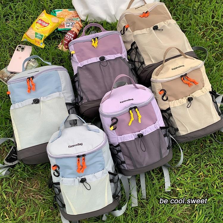 New Korean Casual Sports Backpack Outdoor Backpack Hiking Mountaineering Large Capacity Travel Schoolbag Lightweight Commuter