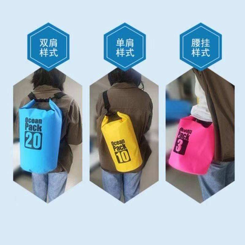PVC Waterproof Bag Bucket Bag Waterproof Bag Beach Drifting Swimming Bag Outdoor Backpack Factory Direct Sales
