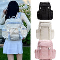 Lulu Backpack College Student Schoolbag Large Capacity Lightweight Outdoor Sports Mountaineering Bag Lulu Backpack