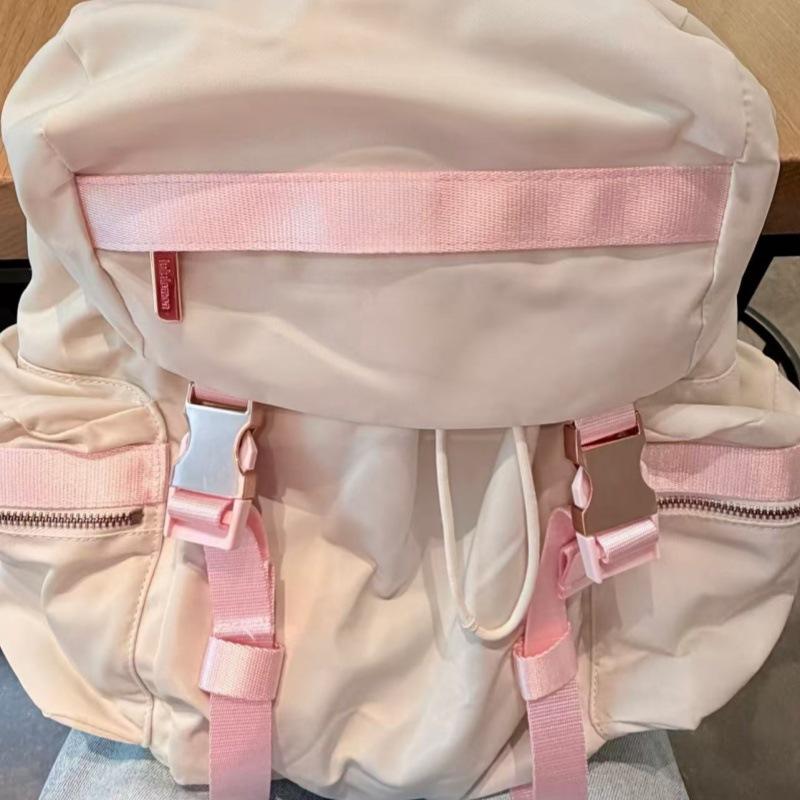 Lulu Backpack College Student Schoolbag Large Capacity Lightweight Outdoor Sports Mountaineering Bag Lulu Backpack