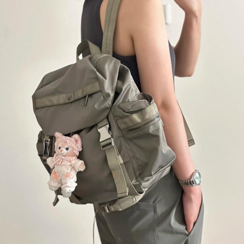 Lulu Backpack College Student Schoolbag Large Capacity Lightweight Outdoor Sports Mountaineering Bag Lulu Backpack