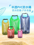 Beach Bag Waterproof Bucket Bag PVC Waterproof Bag Drifting Waterproof Bag Swimming Bag Outdoor Sports Bag Translucent