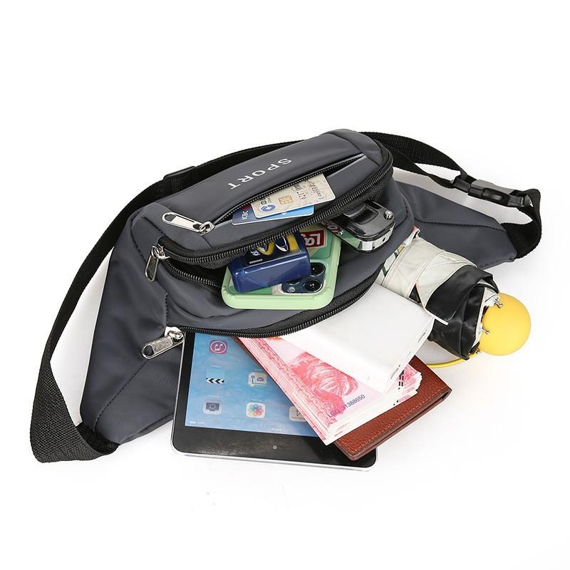 Waist Bag Men's and Women's Construction Site Work Multi-Functional Large Capacity Mobile Phone Bag Waterproof Wear-Resistant Business Cashier Coin Purse