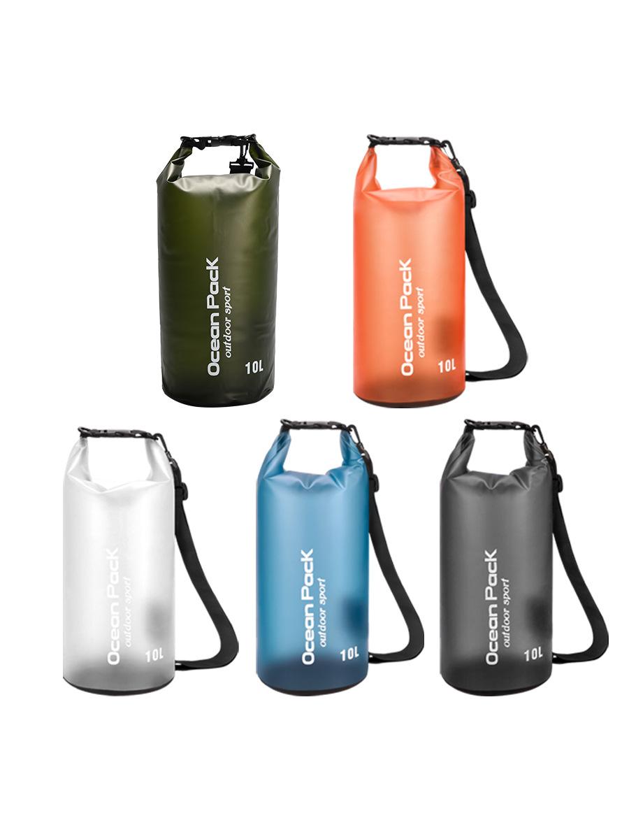 Beach Bag Waterproof Bucket Bag PVC Waterproof Bag Drifting Waterproof Bag Swimming Bag Outdoor Sports Bag Translucent