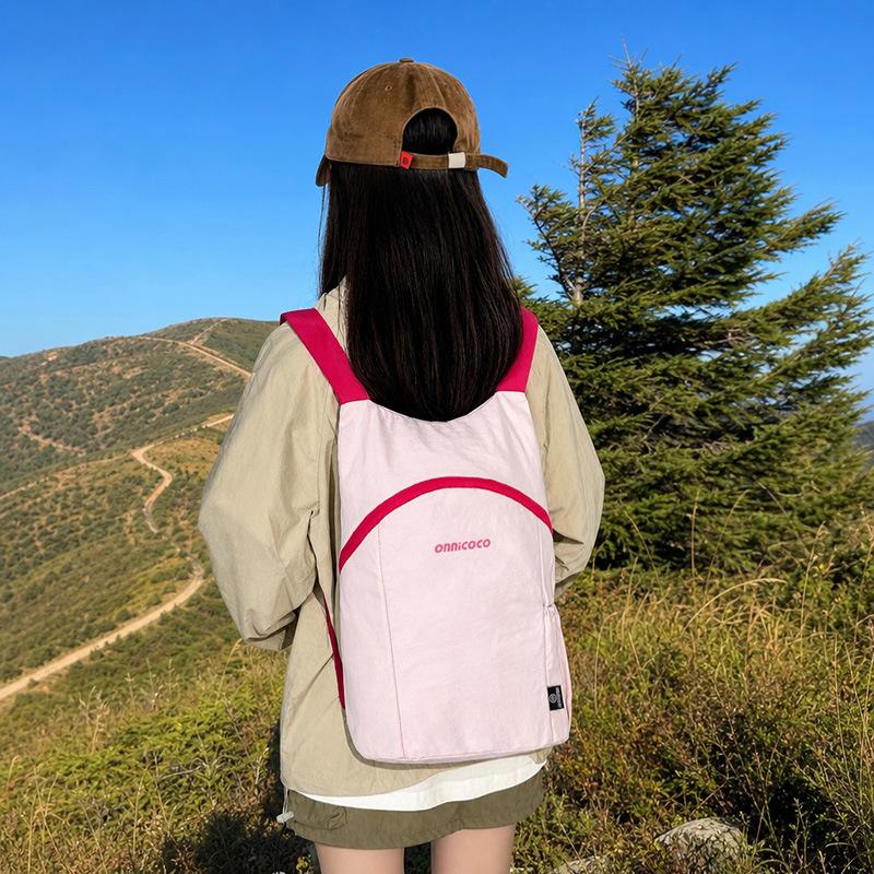 Outdoor Mountaineering Hiking Backpack Lightweight Travel Leisure Sports Backpack New Large Capacity Letter Student Schoolbag