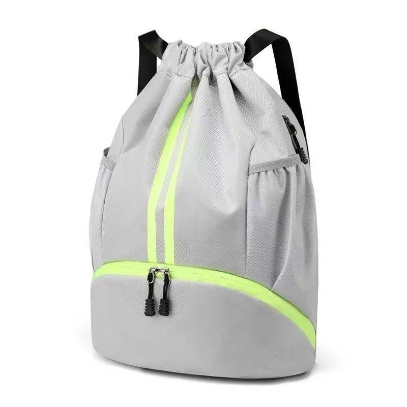 Cross-Border Foreign Trade Basketball Bag Drawstring Pocket Independent Shoe Warehouse Swimming Bag Printed Logo Sports Backpack for Men