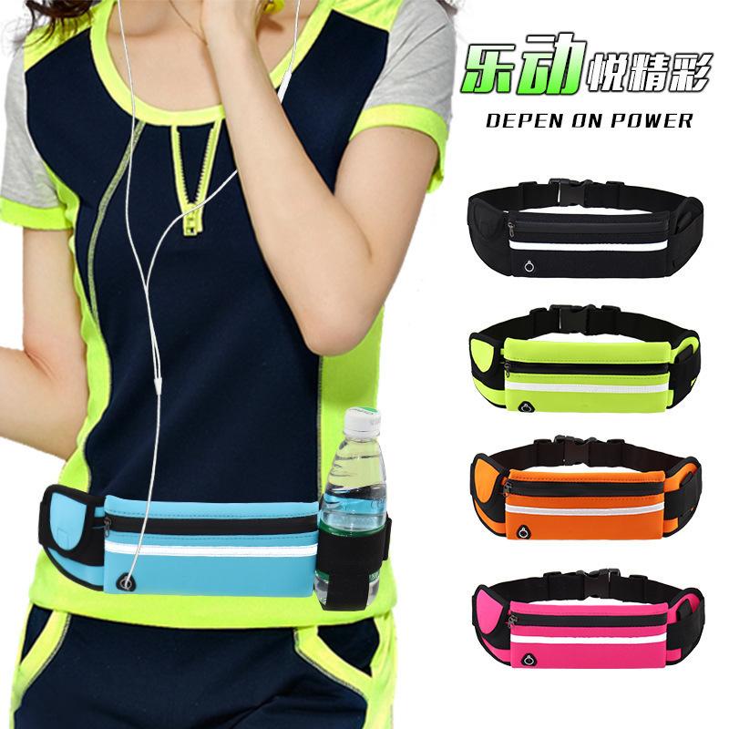 Sports Waist Bag Men's and Women's Fashion New Outdoor Running Fitness Multi-Functional Waterproof Small Belt Bag Kettle Mobile Phone Bag
