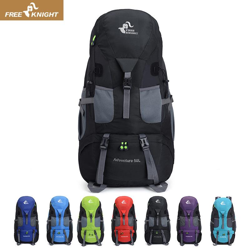 Free Knight Outdoor Backpack Backpack Men's and Women's Hiking Travel Mountaineering Bag 50L Backpack