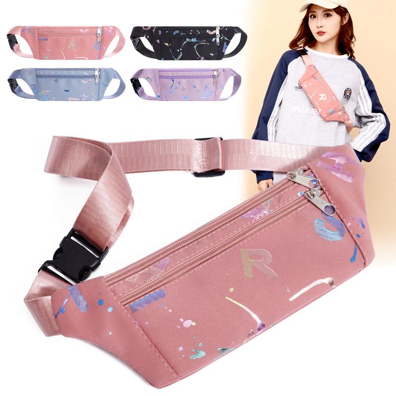 New Sports Waist Bag Running Fitness Mobile Phone Bag Men's and Women's Multi-Functional Outdoor Equipment Leisure Small Belt Bag Cashier