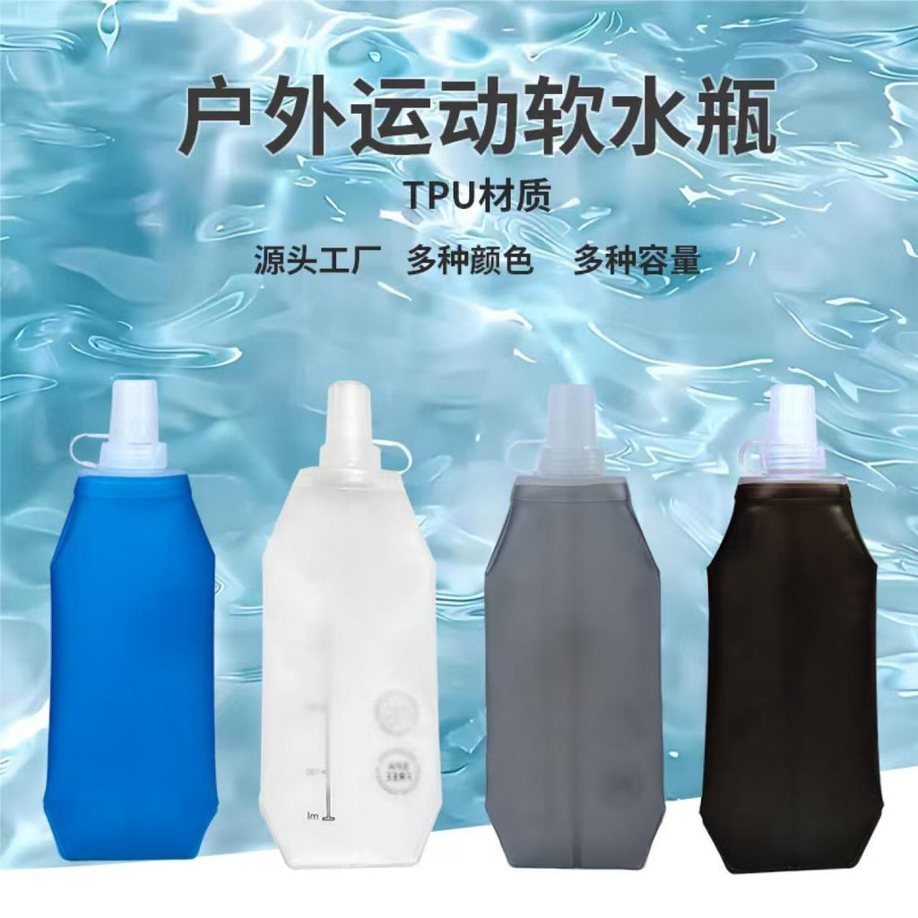 Factory Sports Water Bottle Leisure Folding Soft Travel Riding Mountaineering Soft Water Bag Backpack Water Bottle Durable Portable