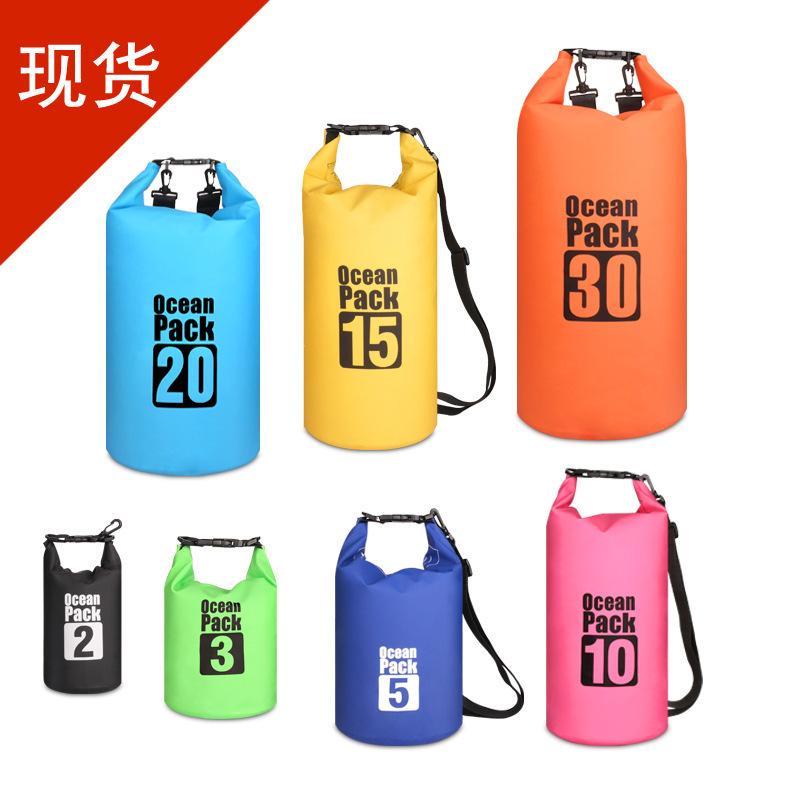 Factory Direct Outdoor Waterproof Bag Beach Swimsuit Storage Bag Swimming Single and Double Shoulder Backpack Drifting Upstream Waterproof Bag