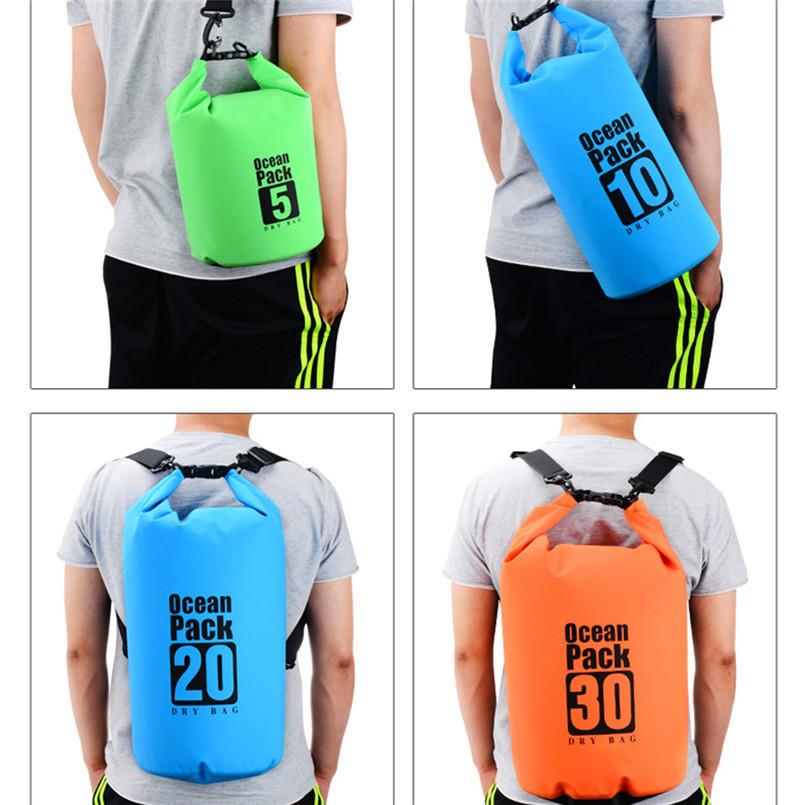 Factory Direct Outdoor Waterproof Bag Beach Swimsuit Storage Bag Swimming Single and Double Shoulder Backpack Drifting Upstream Waterproof Bag