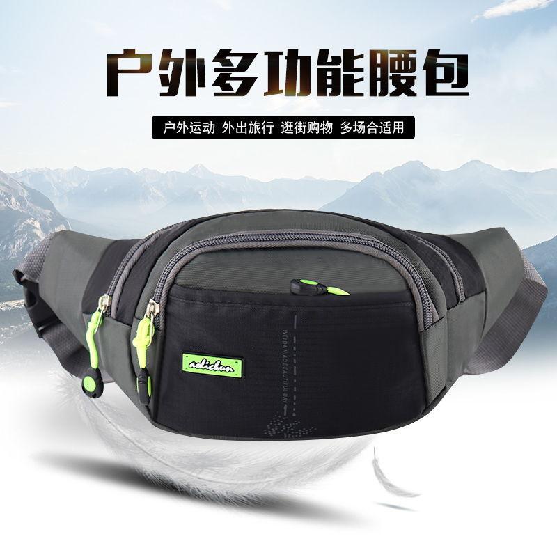 Men's Waist Bag Large Capacity Waist Bag Wholesale New Men's and Women's Multi-Functional Waterproof Business Bag Sports Phone Bag