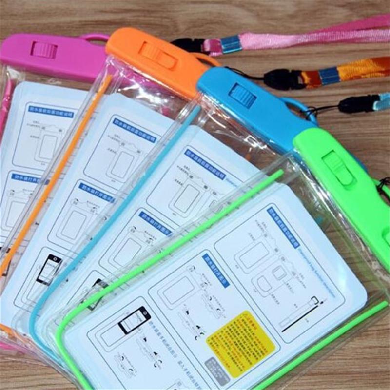 Transparent Luminous Mobile Phone Waterproof Bag PVC Swimming Bag Fluorescent Waterproof Bag Sports Outdoor Bag Mobile Phone Diving Bag