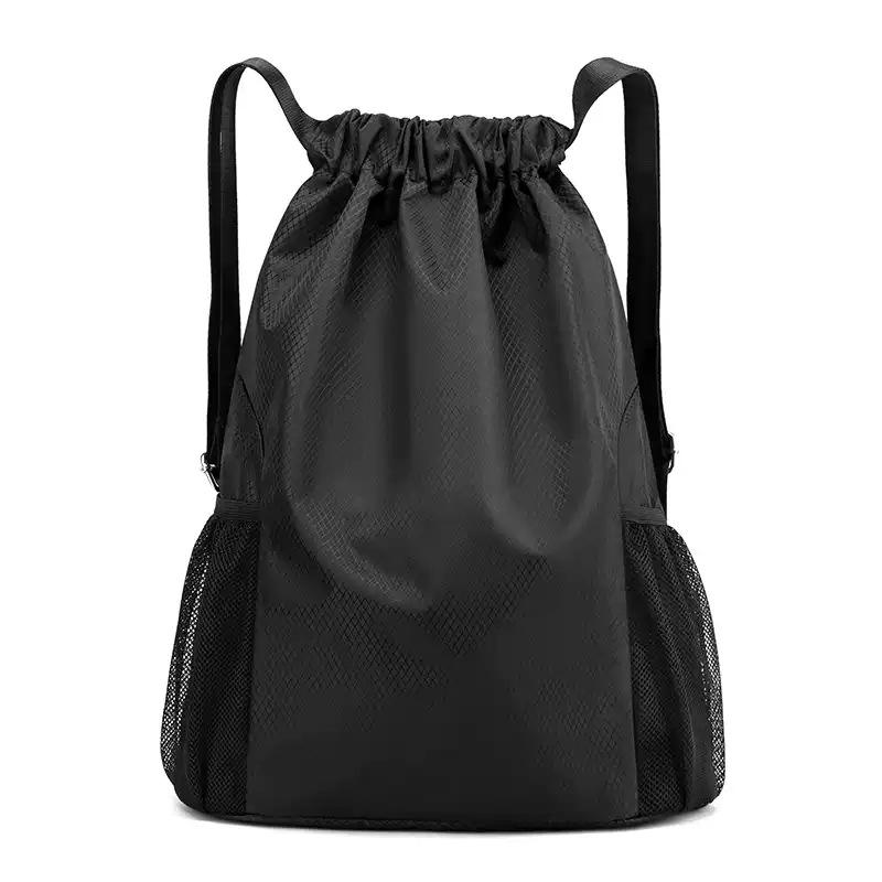 Drawstring Bag Movable Backpack Travel Hiking Backpack Drawstring Fitness Sports Football Basketball Bag Custom Printed Logo