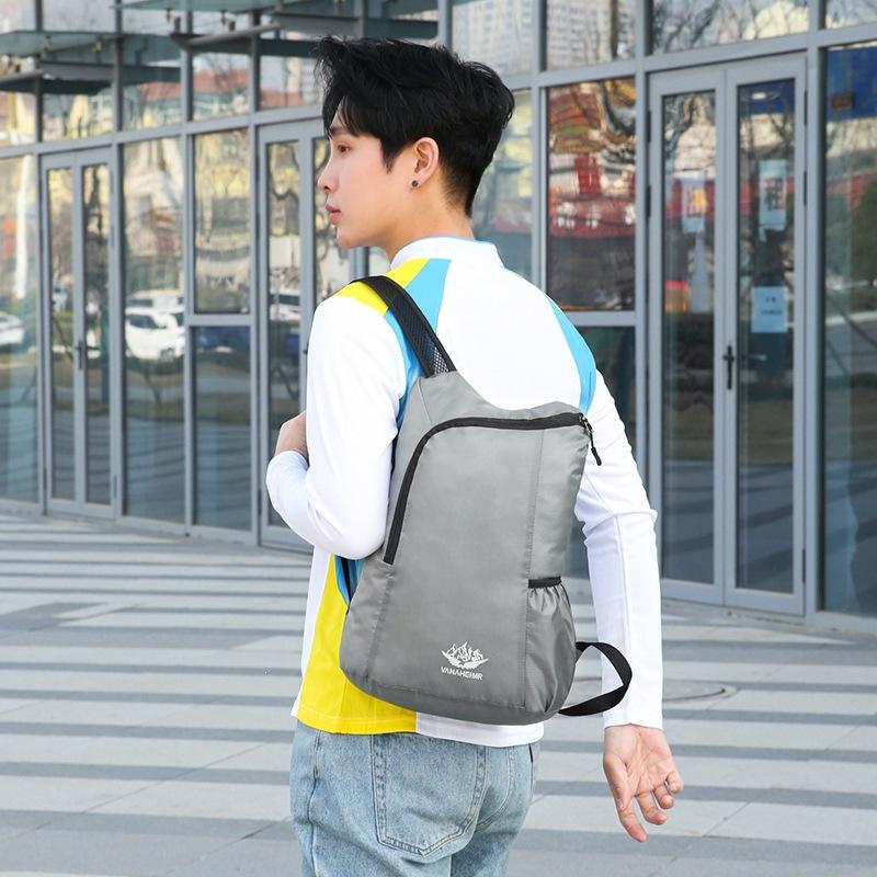 Selected Cross-Border New Folding Bag Cycling Sports Backpack Lightweight Skin Bag Portable Outdoor Hiking Bag