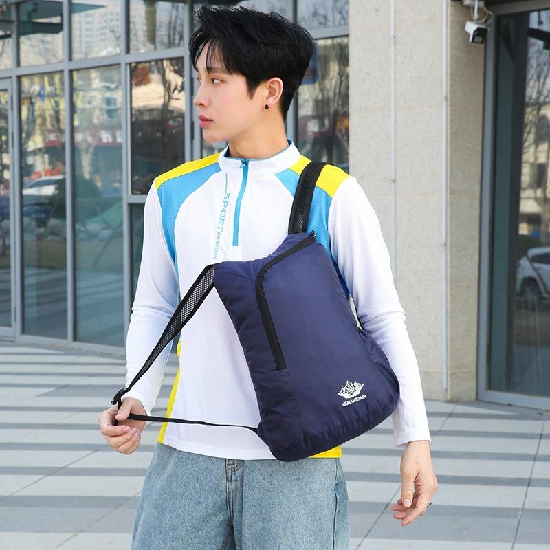 Selected Cross-Border New Folding Bag Cycling Sports Backpack Lightweight Skin Bag Portable Outdoor Hiking Bag