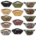 New Men's Waist Bag Mobile Phone Bag Multi-Functional Sports Leisure Men's Bag Outdoor Camouflage Shoulder Crossbody Bag Chest Bag