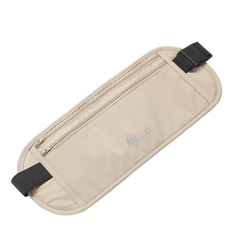 Anti-Theft Bag Close-Fitting Waist Bag Travel Abroad 2025 New Sports European Women's Invisible Passport Bag Anti-Theft Pouch
