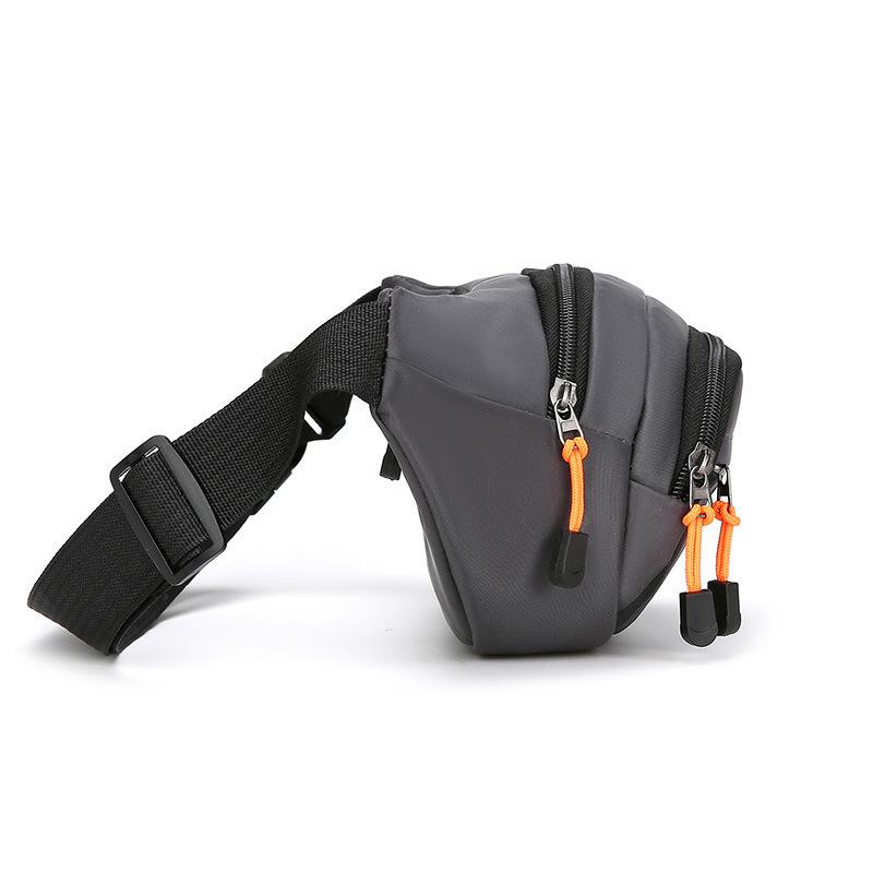 New Sports Waist Bag Men's Outdoor Multi-Functional Chest Bag Waterproof Wear-Resistant Large Capacity Cashier Bag Business Coin Purse