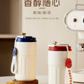 Smart 316 Stainless Steel Thermal Coffee Cup Double-Layer Vacuum Vacuum Cup Outdoor Portable Portable Portable Portable Cup with Rope