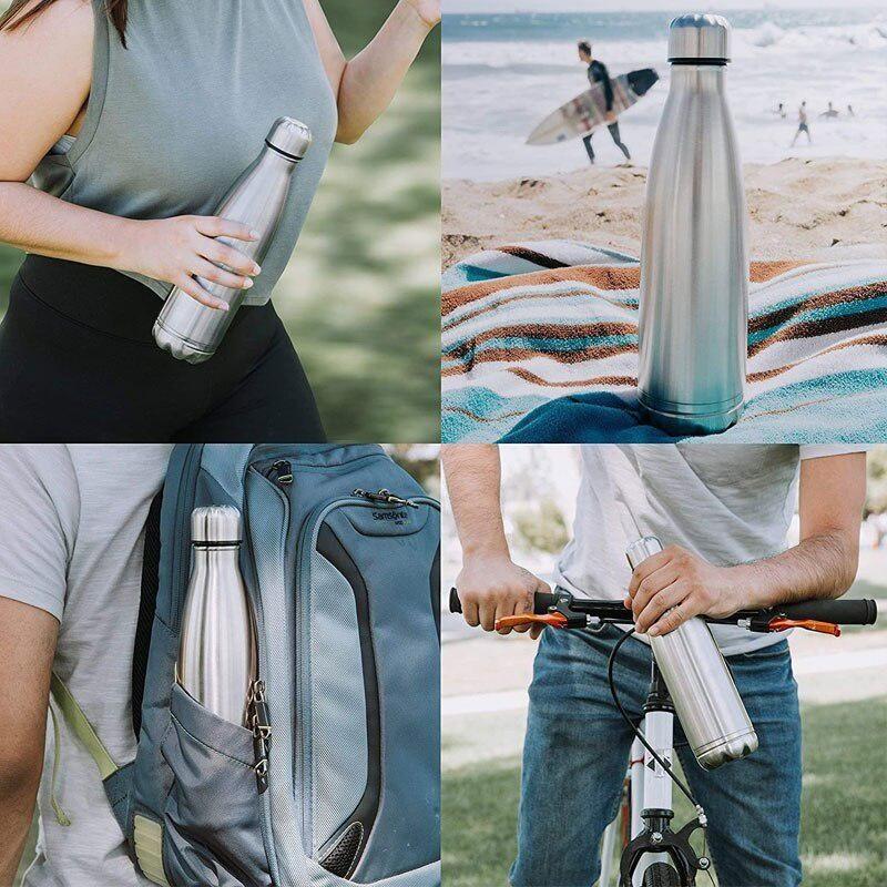 Outdoor Single-Layer Stainless Steel Riding Kettle Straight Portable Gourd Vacuum Cup Boys and Girls Sports Kettle Water Cup