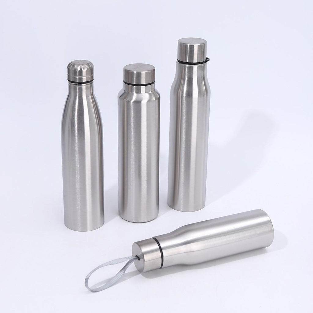 Outdoor Single-Layer Stainless Steel Riding Kettle Straight Portable Gourd Vacuum Cup Boys and Girls Sports Kettle Water Cup