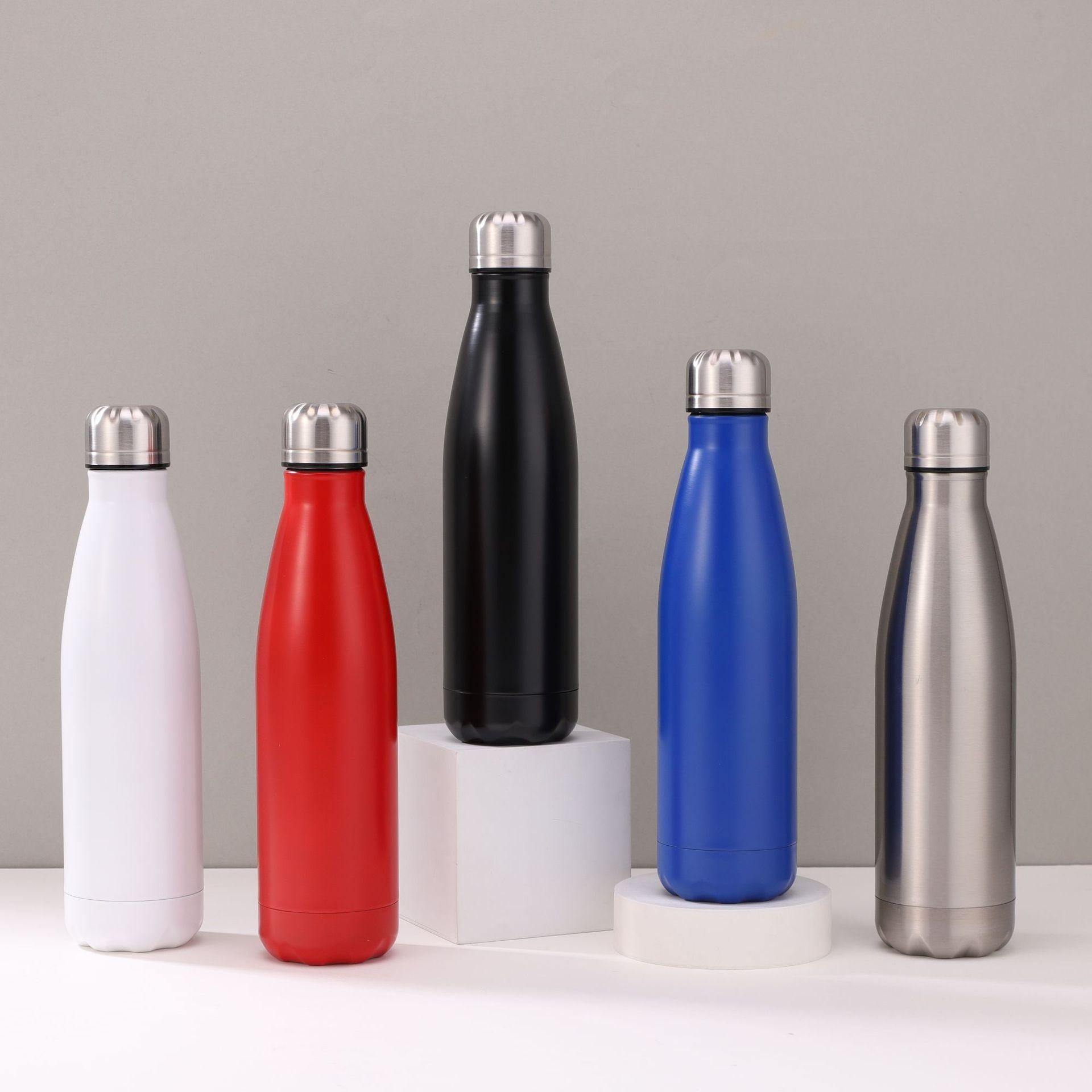 Cross-Border Stainless Steel Single-Layer Coke Bottle Large Capacity Vacuum Thermos Cup Portable Outdoor Car Sports Cup Wholesale