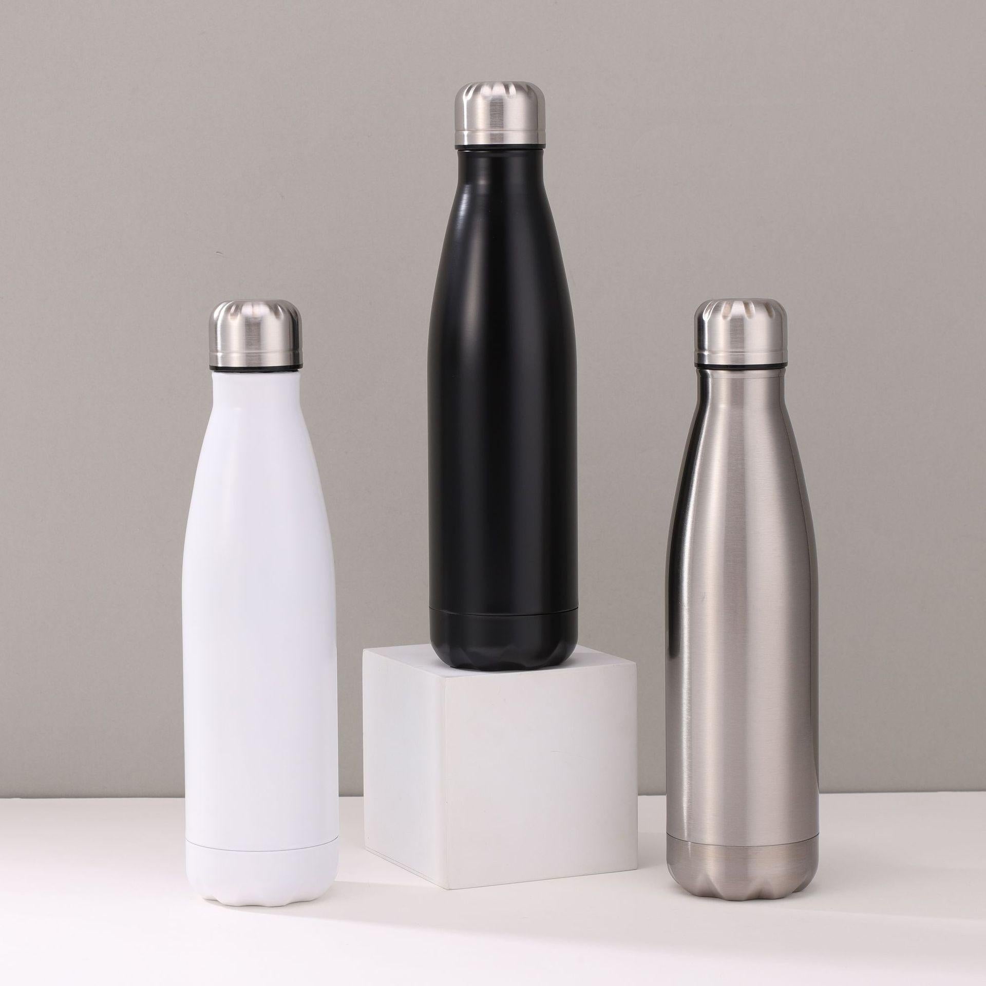 Cross-Border Stainless Steel Single-Layer Coke Bottle Large Capacity Vacuum Thermos Cup Portable Outdoor Car Sports Cup Wholesale