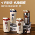 Cross-Border Smart Thermal Coffee Cup High-Looking Car 316 Stainless Steel Vacuum Cup Outdoor Portable Water Cup