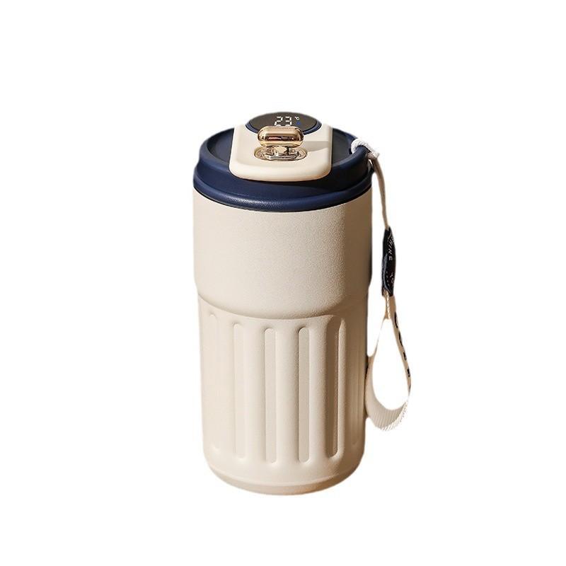 Cross-Border Smart Thermal Coffee Cup High-Looking Car 316 Stainless Steel Vacuum Cup Outdoor Portable Water Cup