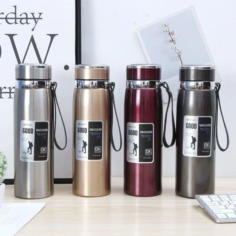 316 Stainless Steel Thermos Cup Outdoor Portable Car Kettle Travel Home Large Capacity Tea Separation Thermos
