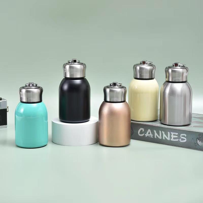 Cross-Border 304 Stainless Steel Small Fat Ding Vacuum Cup Mini Fashion Pocket Cup High-Looking Outdoor Portable Portable Portable Cup