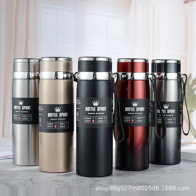 Vacuum Cup 316 Stainless Steel Large Capacity Wholesale Outdoor Traveling Car Travel with Rope Kettle Gift Wholesale