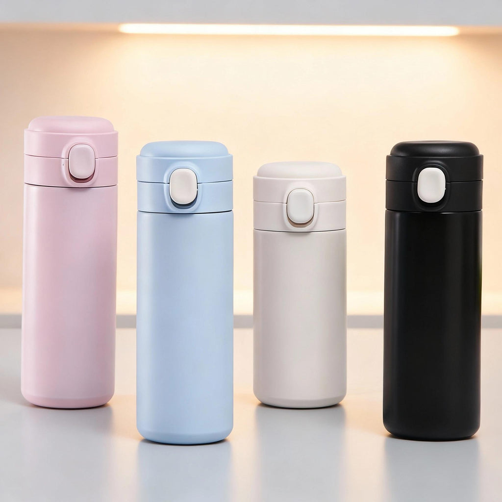 Thick 304 Stainless Steel Pea Cup Outdoor Portable Pocket Cup Student Female Bounce Cup Double-Layer Water Cup Vacuum Cup