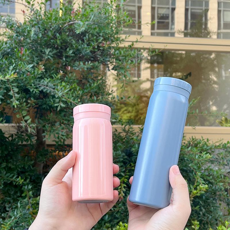 Women's Vacuum Cup, Simple and Portable Mini Small Stainless Steel Pocket Cup, Student Outdoor Sports Cup Customization