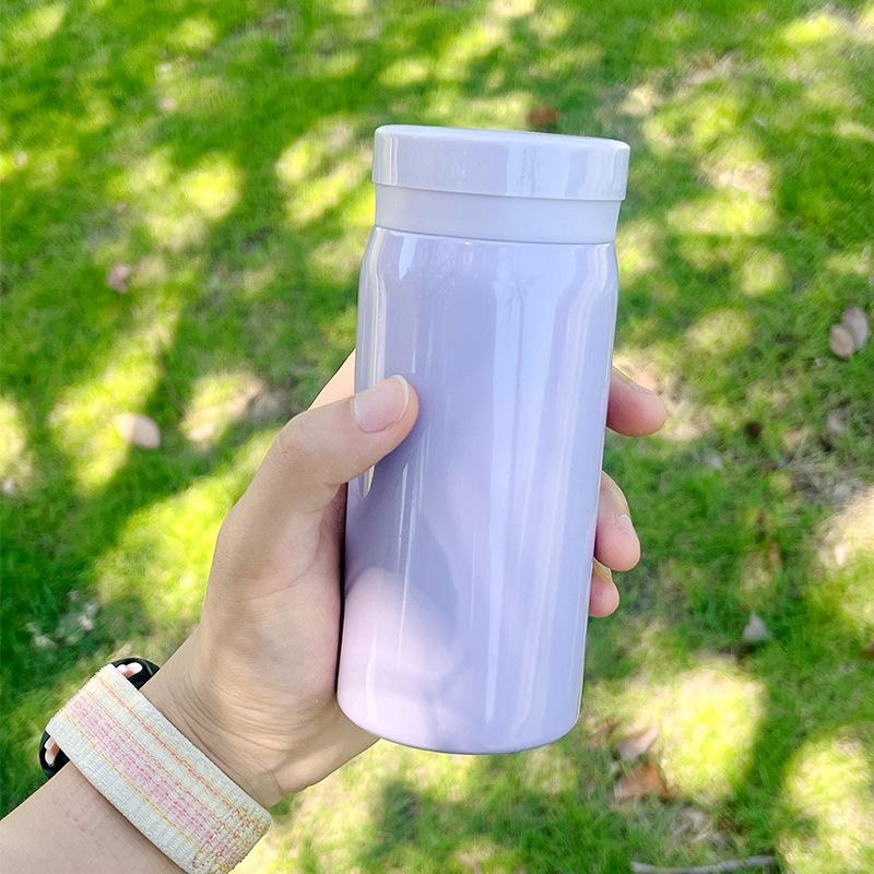 Women's Vacuum Cup, Simple and Portable Mini Small Stainless Steel Pocket Cup, Student Outdoor Sports Cup Customization